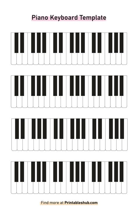 Free Piano Keyboard Diagram.
